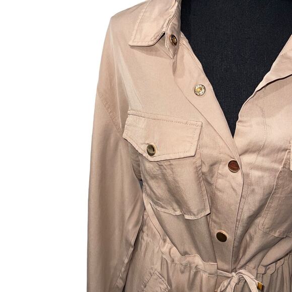 NWT! Blank NYC Drawstring Waist Utility Lightweight Shacket - Size Small - Picture 8 of 11